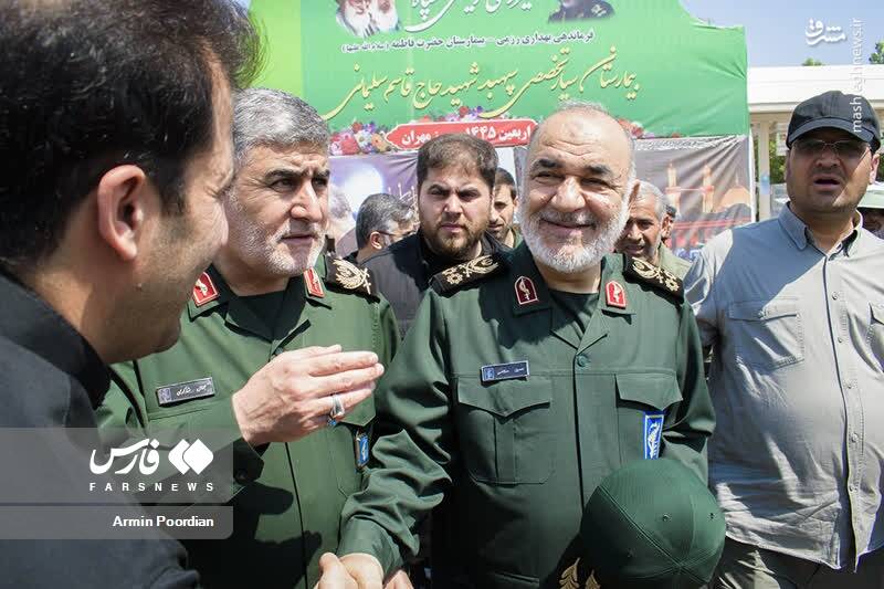 عکس/ بازدید فرمانده کل سپاه از مرز مهران