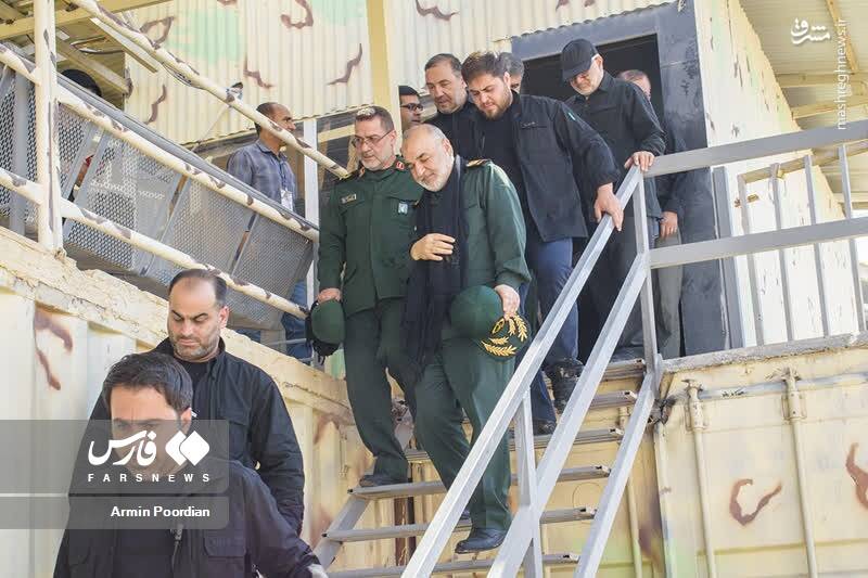 عکس/ بازدید فرمانده کل سپاه از مرز مهران