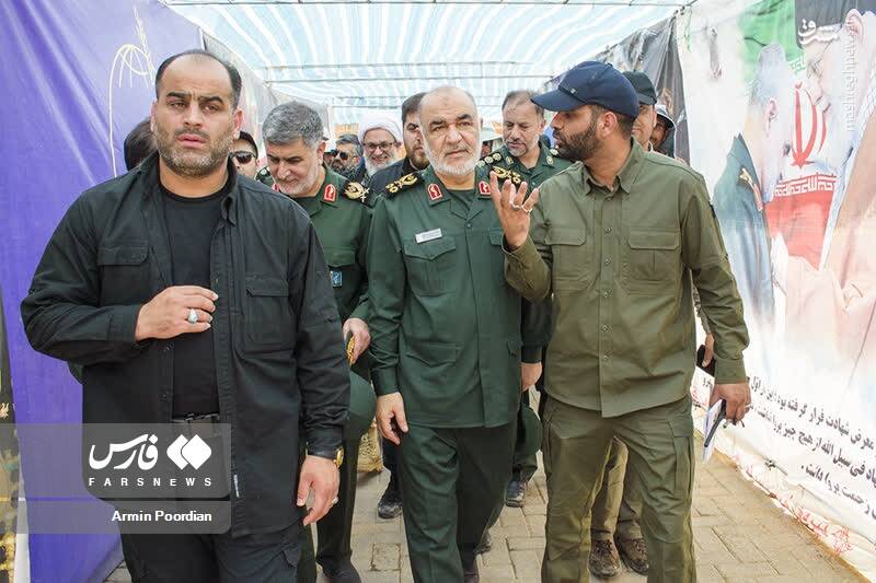 عکس/ بازدید فرمانده کل سپاه از مرز مهران