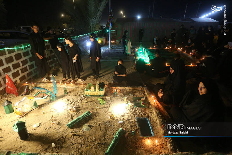 عکس/ پیادهروی شبانه در مسیر نجف به کربلا