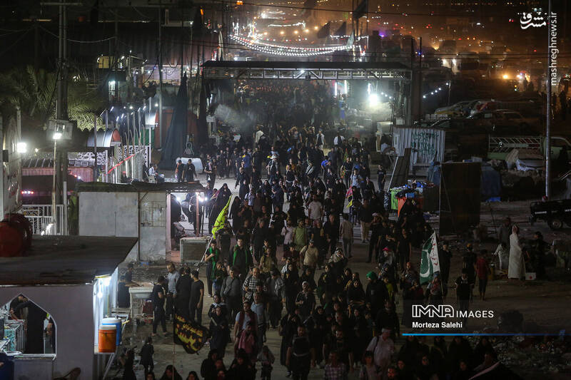 عکس/ پیادهروی شبانه در مسیر نجف به کربلا