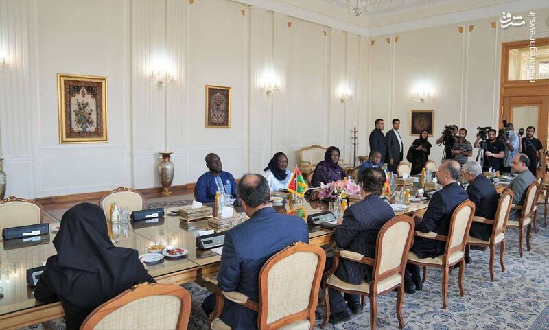 عکس/ دیدار و گفتگوی وزرای امور خارجه ایران و بورکینافاسو