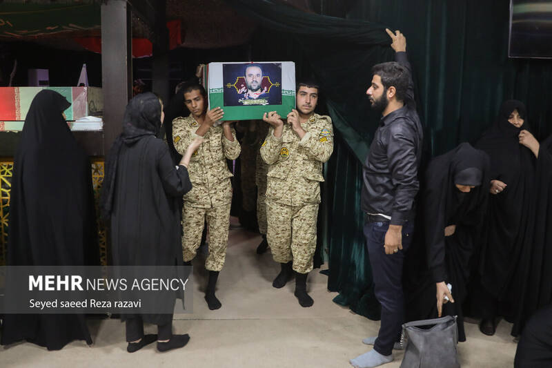 مراسم وداع با پیکر مطهر جهادگر شهید یحیی رستمی بعدازظهر امروز دوشنبه ۱۳ شهریور ماه ۱۴۰۲ با حضور خانواده شهید و مردم در معراج شهدای تهران برگزار شد