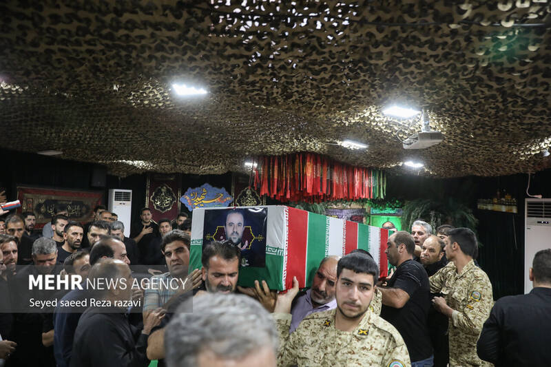 مراسم وداع با پیکر مطهر جهادگر شهید یحیی رستمی بعدازظهر امروز دوشنبه ۱۳ شهریور ماه ۱۴۰۲ با حضور خانواده شهید و مردم در معراج شهدای تهران برگزار شد