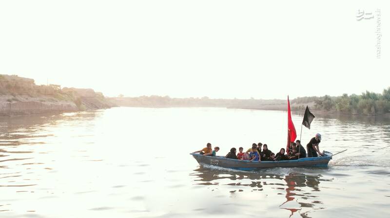 استقبال از زوار حسینی با قایق +عکس