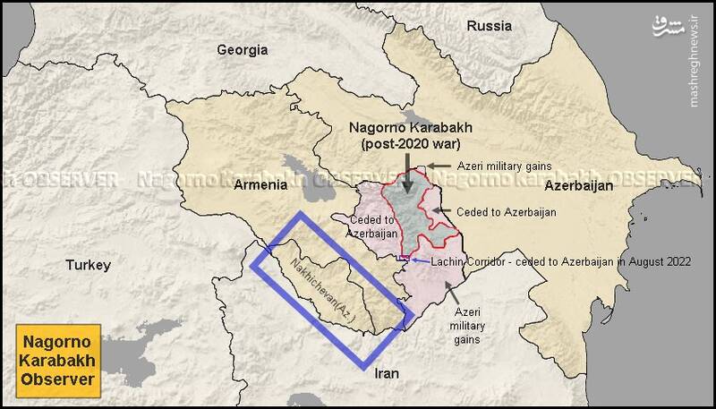 آیا جنگ سوم قرهباغ در راه است؟ / احتمال حمله گازانبری باکو به استان سیونیک ارمنستان +نقشه و تصاویر