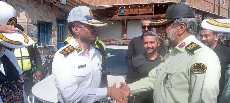 حضور فرمانده انتظامی پایتخت در راهپیمایی جاماندگان اربعین+تصاویر