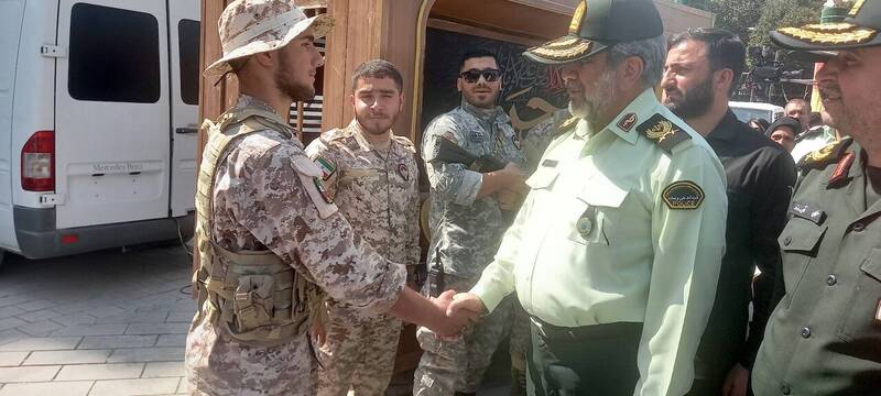 حضور فرمانده انتظامی پایتخت در راهپیمایی جاماندگان اربعین+تصاویر