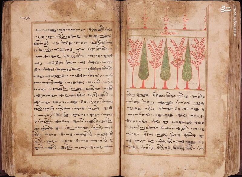 تصویری از نسخه خطی وندیداد در یزد