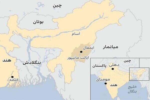 ۴۰ زخمی در درگیریهای شدید شمال شرق هند/ «مانیپور» آتش زیر خاکستر