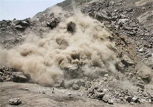 ریزش کوه بر اثر وقوع زلزله در مکزیک