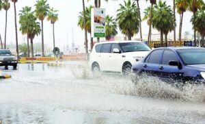 بارش سیل‌آسا باران در عربستان