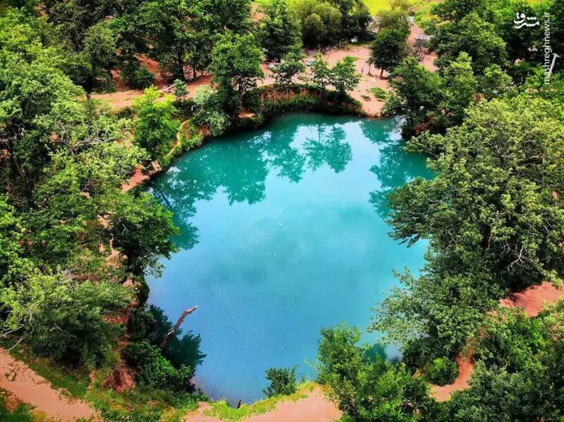 نمایی زیبا از طبیعت بکر چشمه گل رامیان