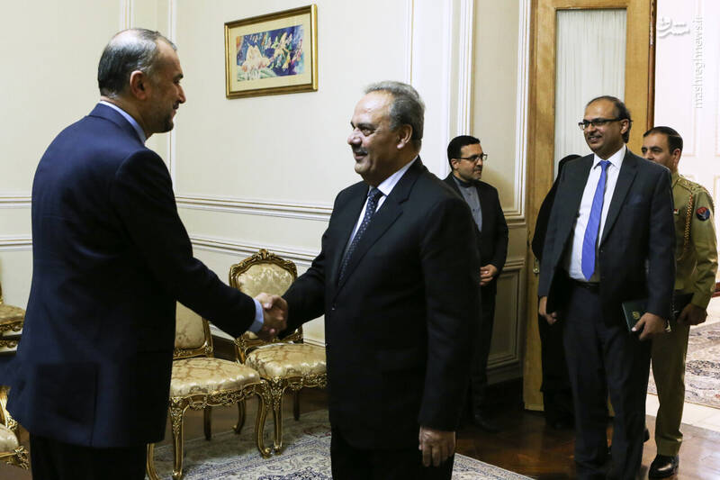 عکس/ دیدار نماینده نخست وزیر پاکستان با وزیر خارجه