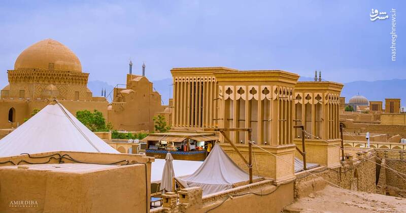 نمایی زیبا یکی از قدیمیترین محلات شهر یزد