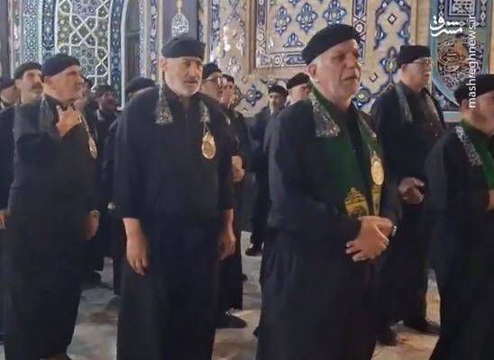 فیلم/ ورود دسته زنجیرزنی محله سرخاب تبریز به حرم رضوی