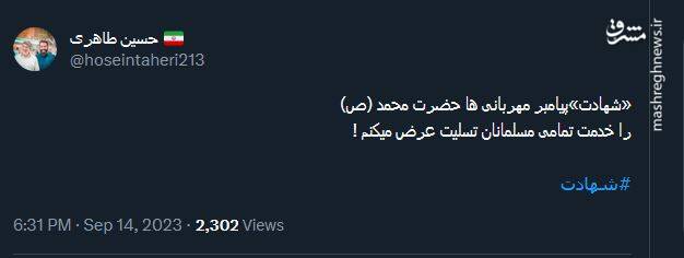 پیام کاربران توئیتری در روز ۲۸ صفر