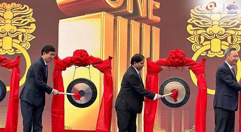 دهکده بازیهای آسیایی هانگژو افتتاح شد +عکس