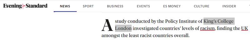 دروغ انگلیسی درباره آمار نژادپرستی در ایران