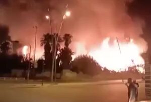 آتش سوزی مهیب در موصل