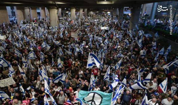 بالاگرفتن دعوای صهیونیستها/ نتانیاهو: معترضان با ایران همدست شدهاند/ لاپید: اظهارات نتانیاهو نشان دهنده اختلال در درک او از واقعیت است/ گانتس: به جای سرزنش معترضان، کودتای قضائی را متوقف کنید + عکس