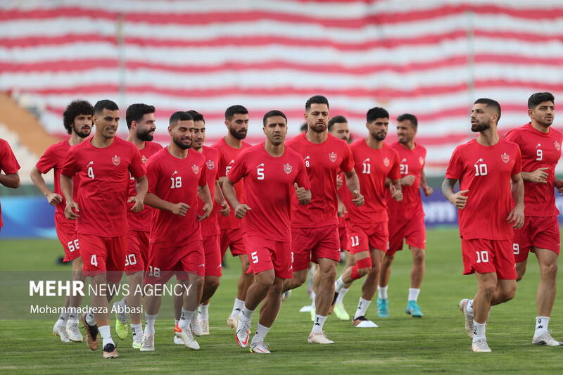 تمرین تیم ملی فوتبال پرسپولیس تهران