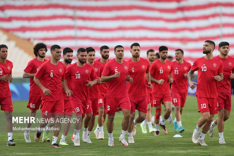 تمرین تیم ملی فوتبال پرسپولیس تهران