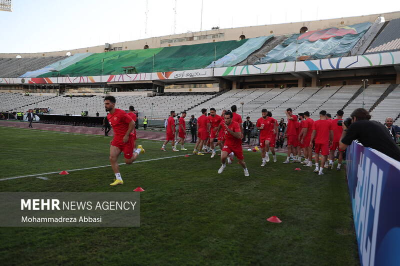 تمرین تیم ملی فوتبال پرسپولیس تهران