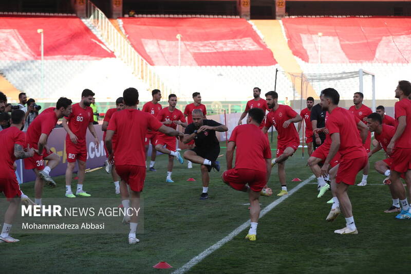 تمرین تیم ملی فوتبال پرسپولیس تهران