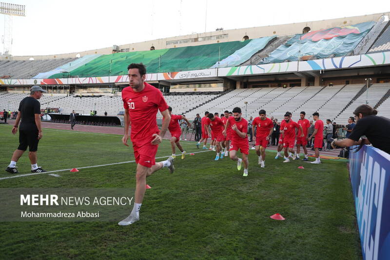 تمرین تیم ملی فوتبال پرسپولیس تهران