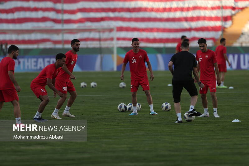 تمرین تیم ملی فوتبال پرسپولیس تهران