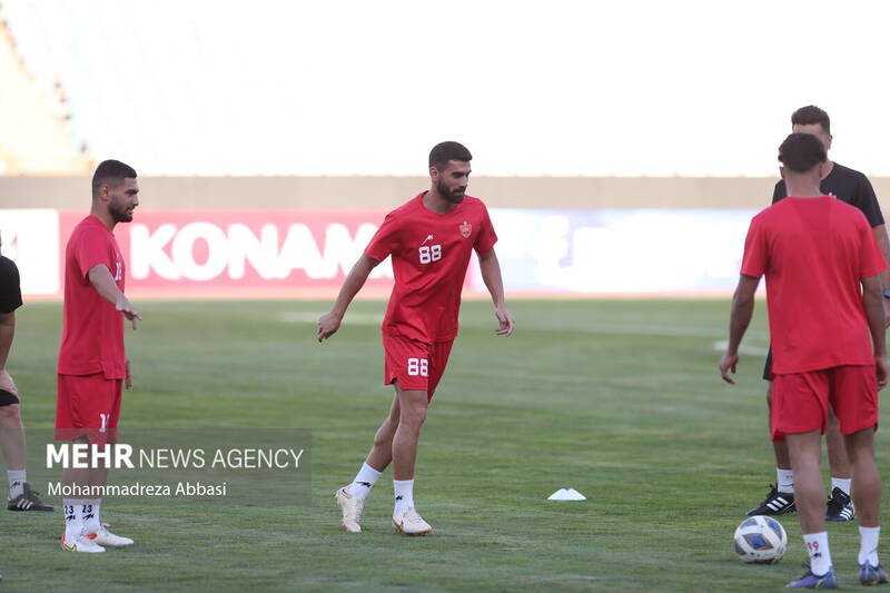 تمرین تیم ملی فوتبال پرسپولیس تهران