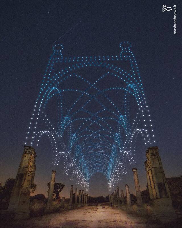 بازسازی جالب ابنیه تاریخی به کمک پهپاد! +عکس