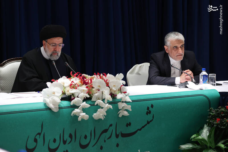 عکس/ نشست رئیسی با رهبران ادیان الهی