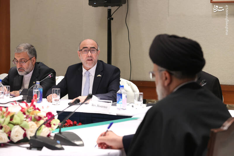 عکس/ نشست رئیسی با رهبران ادیان الهی