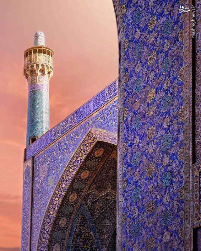 شکوه معماری در مسجد امام اصفهان +عکس