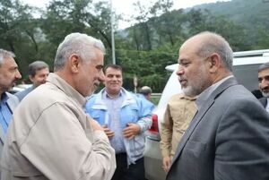 وزیر کشور برای بازدید مناطق سیلزده وارد گیلان شد