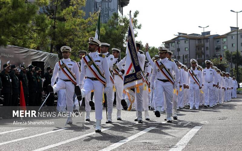 مراسم رژه نیروهای مسلح در استان گیلان