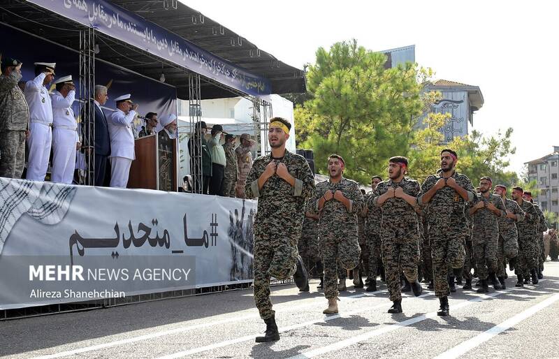 مراسم رژه نیروهای مسلح در استان گیلان