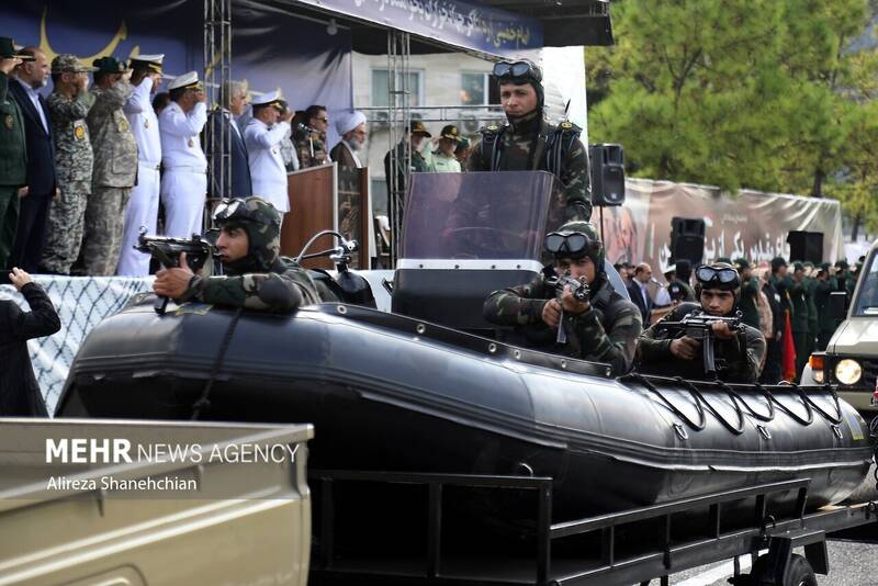 مراسم رژه نیروهای مسلح در استان گیلان