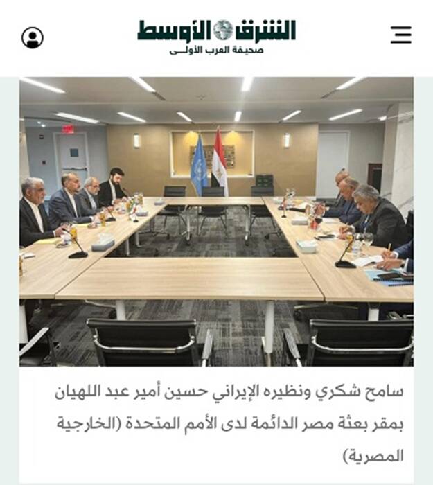دیدار وزای خارجه ایران و مصر در قاب رسانههای عربی