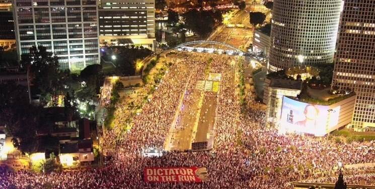 سیوهشتمین هفته تظاهرات علیه نتانیاهو +عکس و فیلم