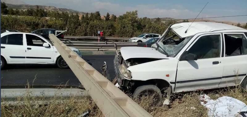 تصادف مرگبار در بزرگراه شهید بابایی تهران +عکس