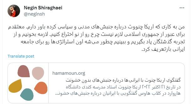 زن همجنسبازی که تئوریسین اطلاعاتی «زن زندگی آزادی» است + فیلم 47