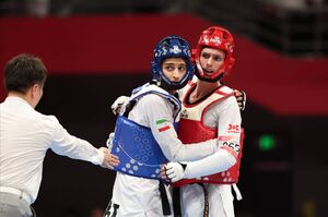 عکس / حسین پور به فینال تکواندو رسید