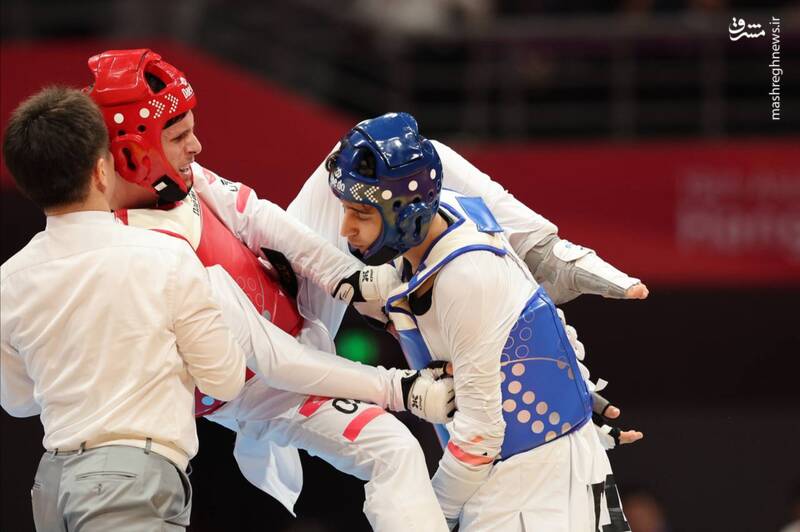 عکس / حسین پور به فینال تکواندو رسید 3