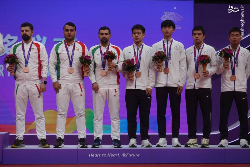 اهدای مدال برنز تاریخی به ملیپوشان تنیس روی میز +عکس