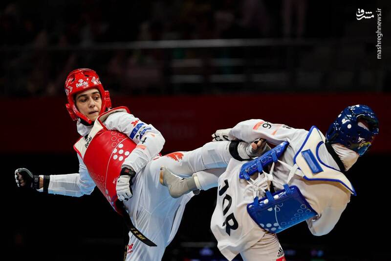 عکس / صعود باوی تکواندو کار ایرانی به یک چهارم نهایی 2