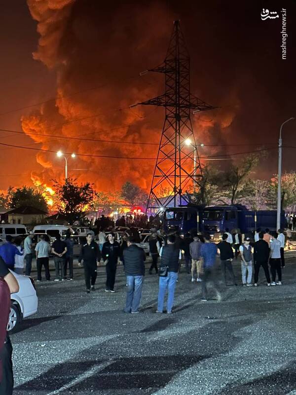 انفجار مهیب در نزدیکی فرودگاه تاشکند +عکس و فیلم