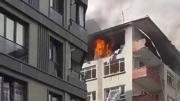 سیل و آتشسوزی در استانبول ترکیه+ فیلم